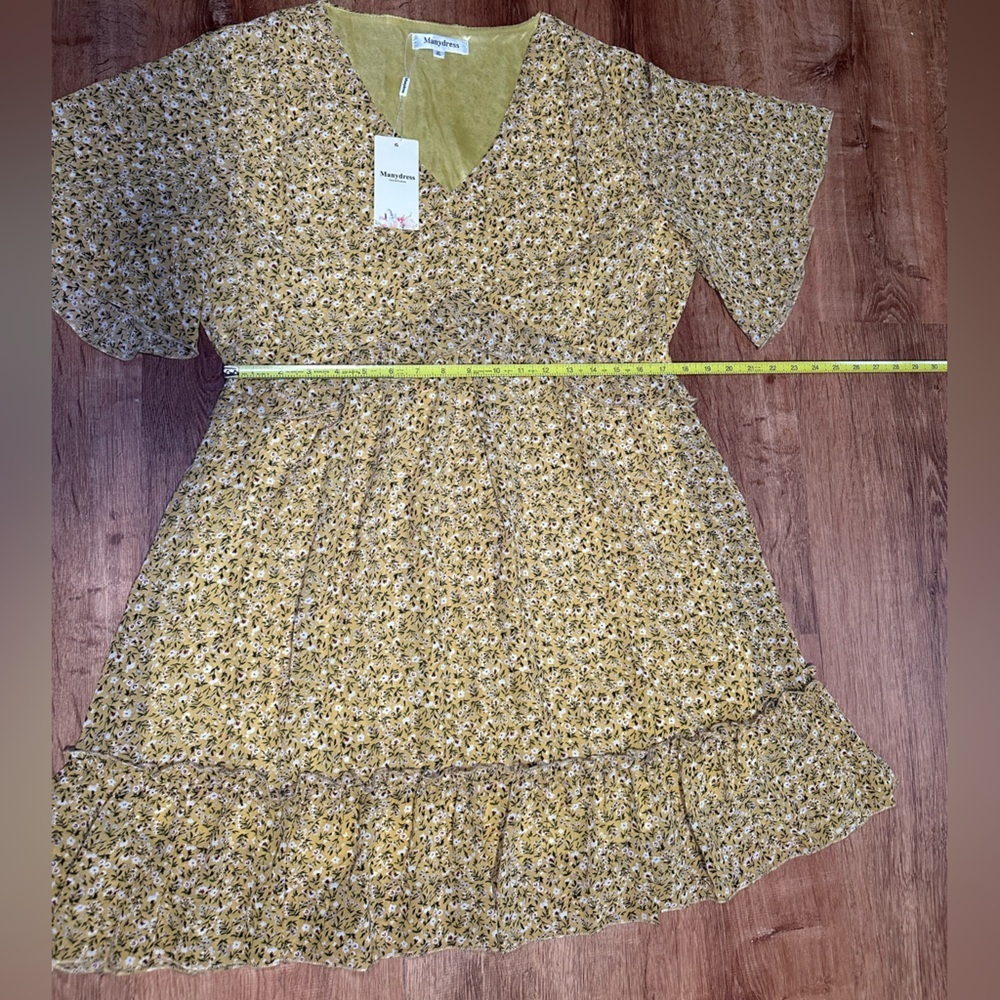 Yellow Floral Dress - Picture 8 of 12